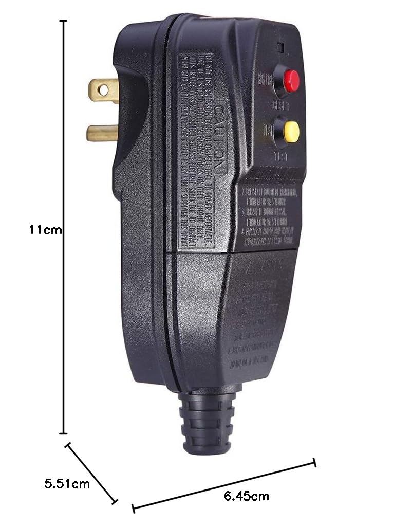 GFCI Zewnętrzne gniazdko wymienne, wodoszczelne, 120 V 15 A