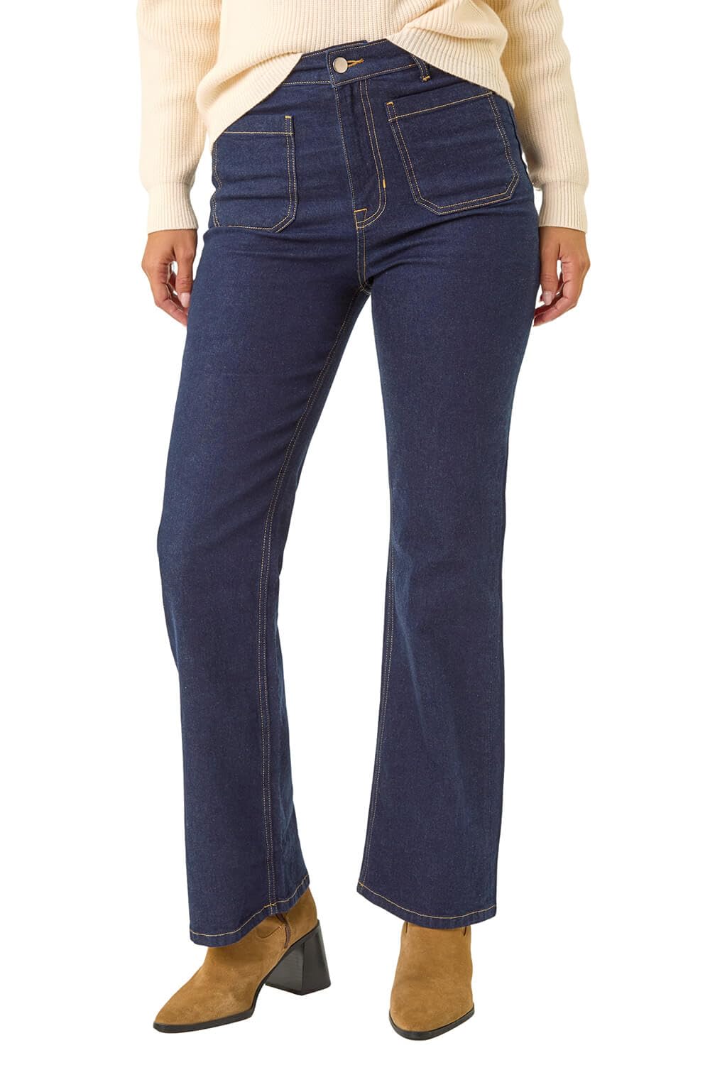 Dusk Front Pocket Bootcut Jeans - Indigo - Women's Size 20