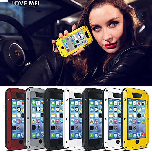 LOVE MEI Custodia Gorilla Glass in metallo in lega...