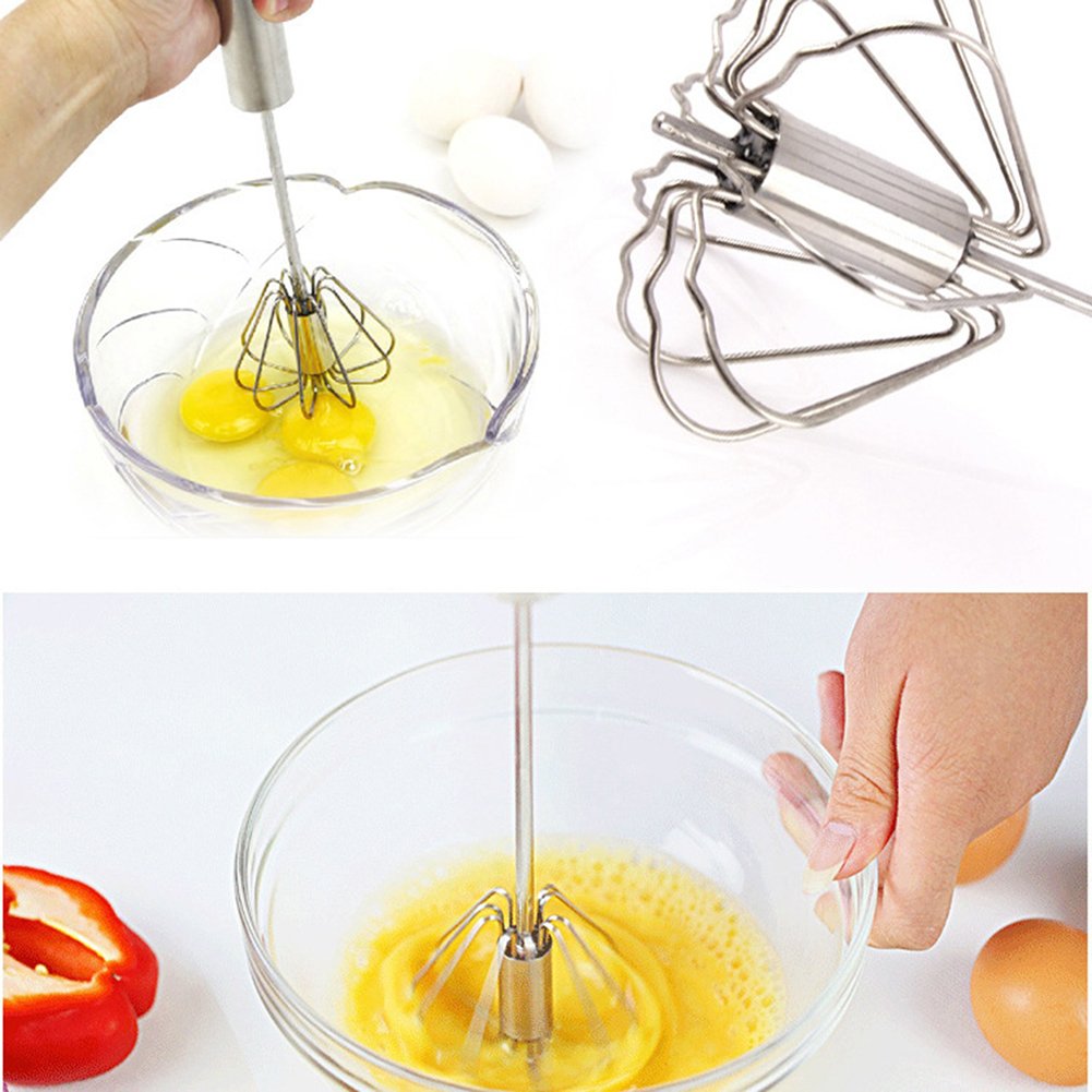 memorytime Gadgets&Accessories Pro Alloy Wire Egg Whisk Beaters Mixer Milk Blender for Blending Kitchen Tools Silver L