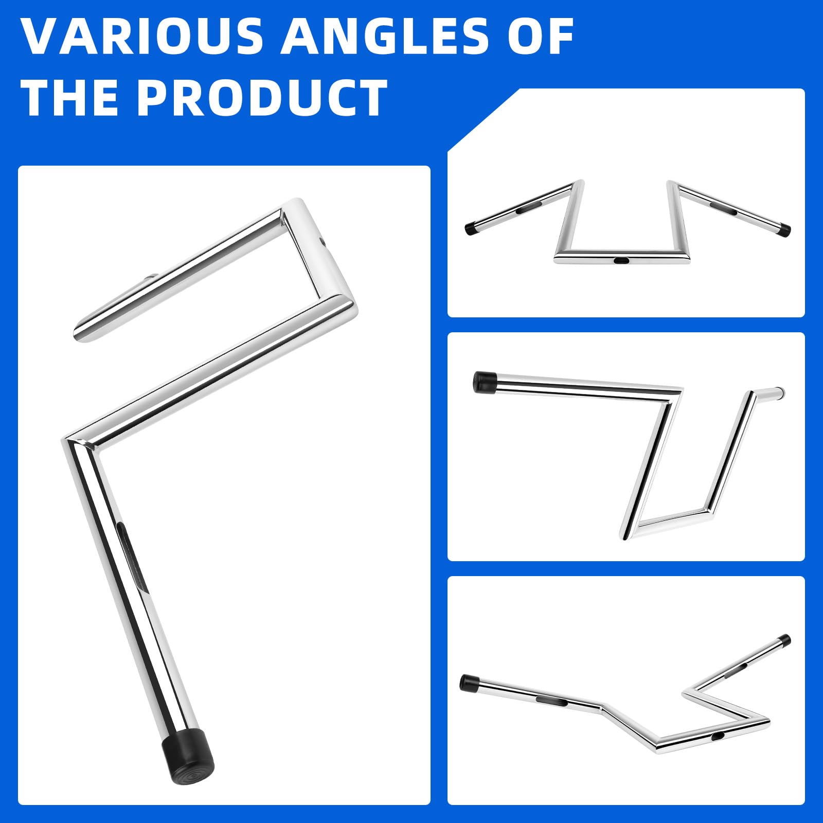 DREAMIZER Manubrio Moto 25mm 1" Ape Hanger 10 pollici Compatibile Harley Honda Yamaha Suzuki Kawasaki