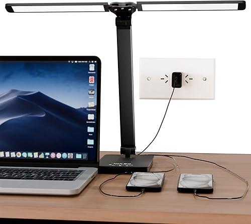 NUNET 2 PCAK - Lámpara de mesa con puerto de carga USB, lámpara de lectura de noche vintage, lámpara de noche con pantalla de cristal, lámpara de