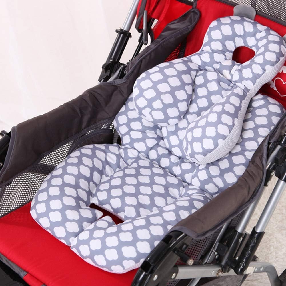 Baby Stroller Cushion, Removable Infant Stroller Mat Breathable Toddler Stroller Cushion Infant Support Seat Pad Suitable for Most Stroller