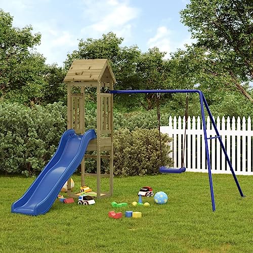 image for vidaXL Outdoor Playset, Playground Set for Garden Patio Kids, Playhous