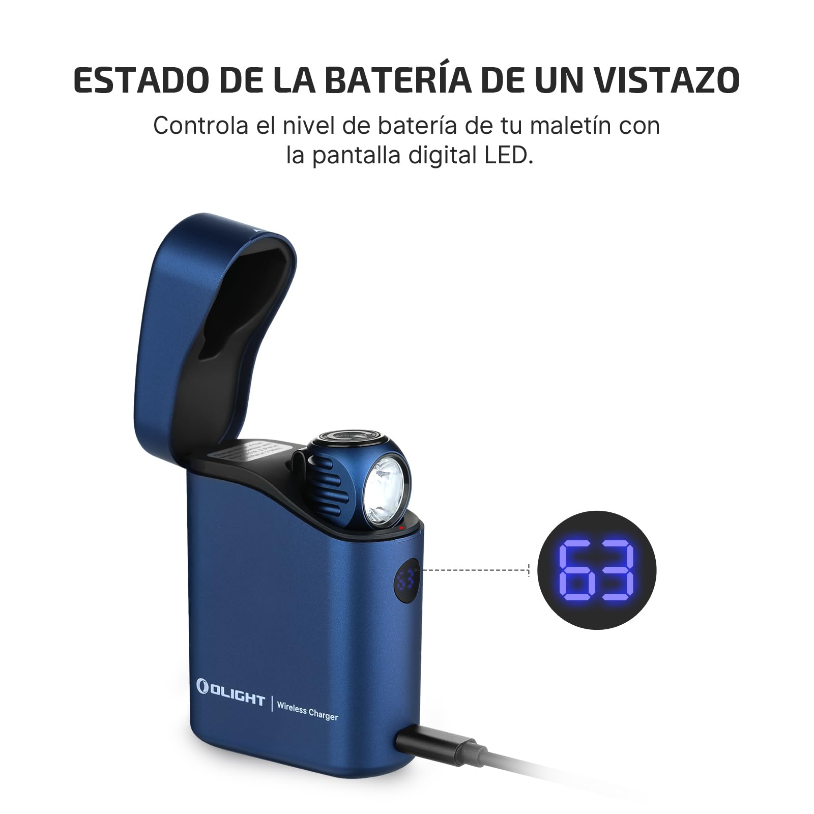 OLIGHT Perun 3 Mini Kit Linterna Frontal LED Recargable de Ángulo Recto Combinando Blanco y Rojo Práctica y Funcional 1250 Lumens 155 Metros 60 Días Máx Para la Pesca al Aire Libre (Azul Oscuro)