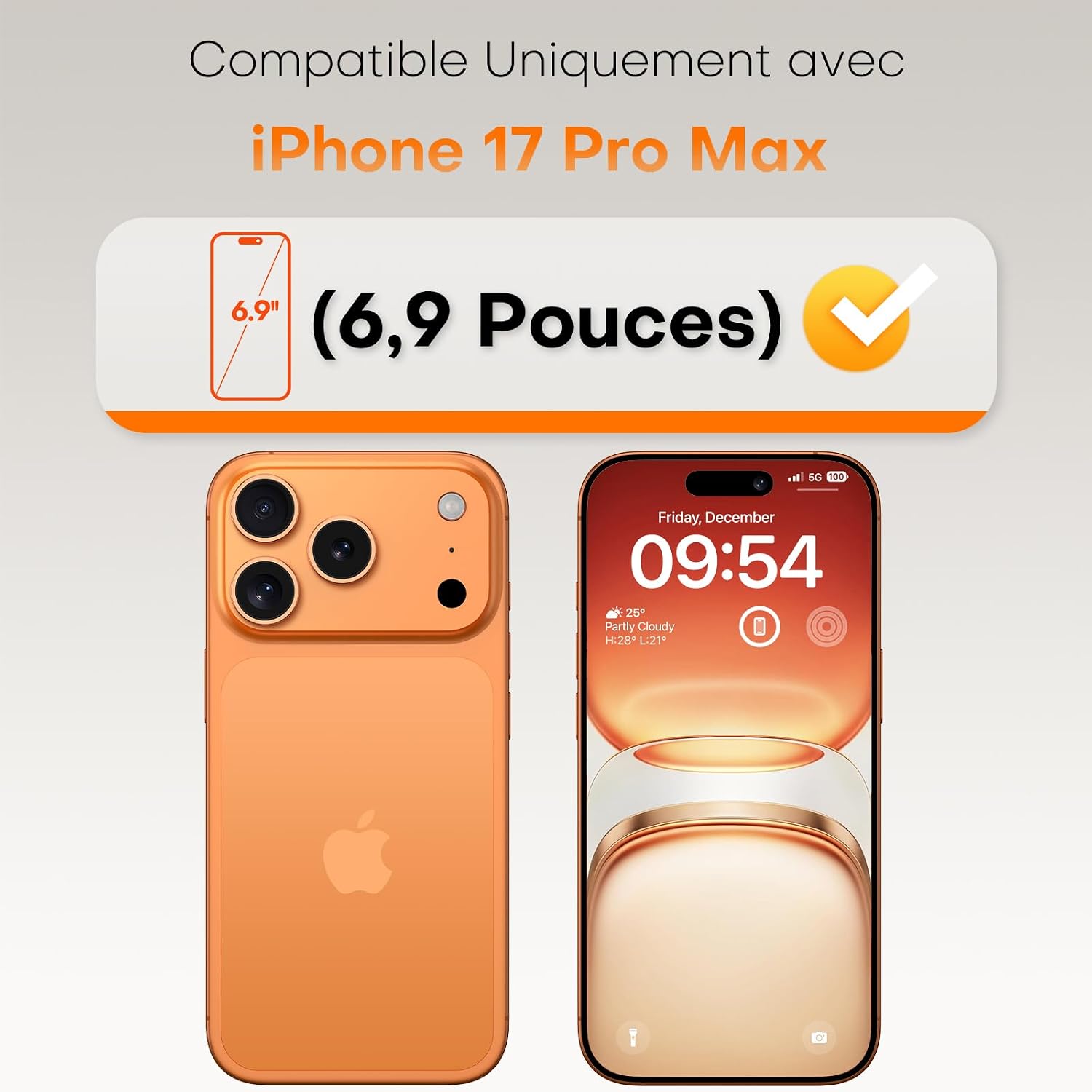 TOCOL Verre Trempé pour iPhone 17 Pro Max, Facile à Installer — vue 2