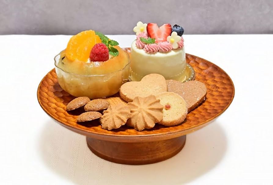 Amazon｜スワンソン商事 ケーキスタンド 木製 約直径20×高さ6.0