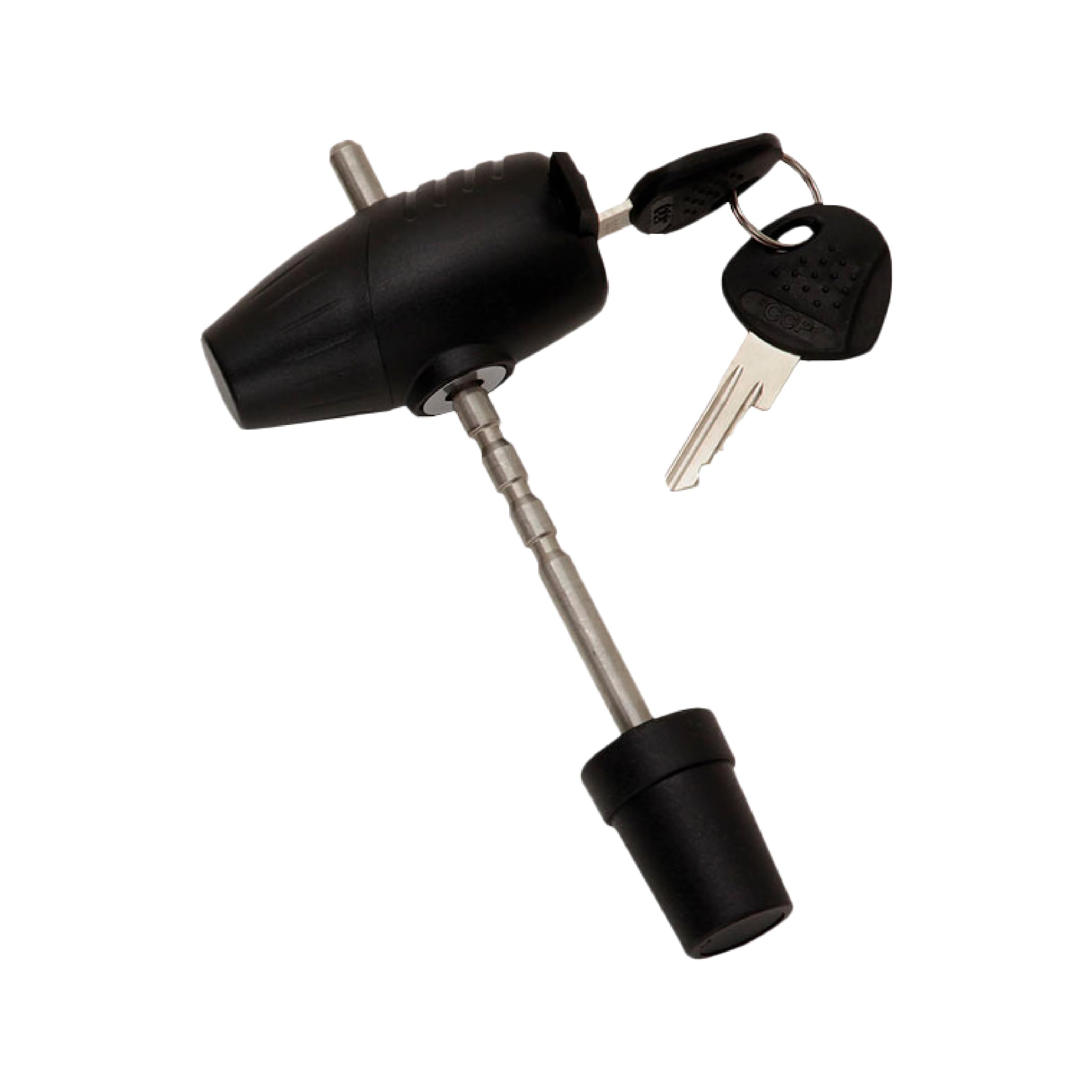 (580410) Easy Access Adjustable Trailer Coupler Lock,Black