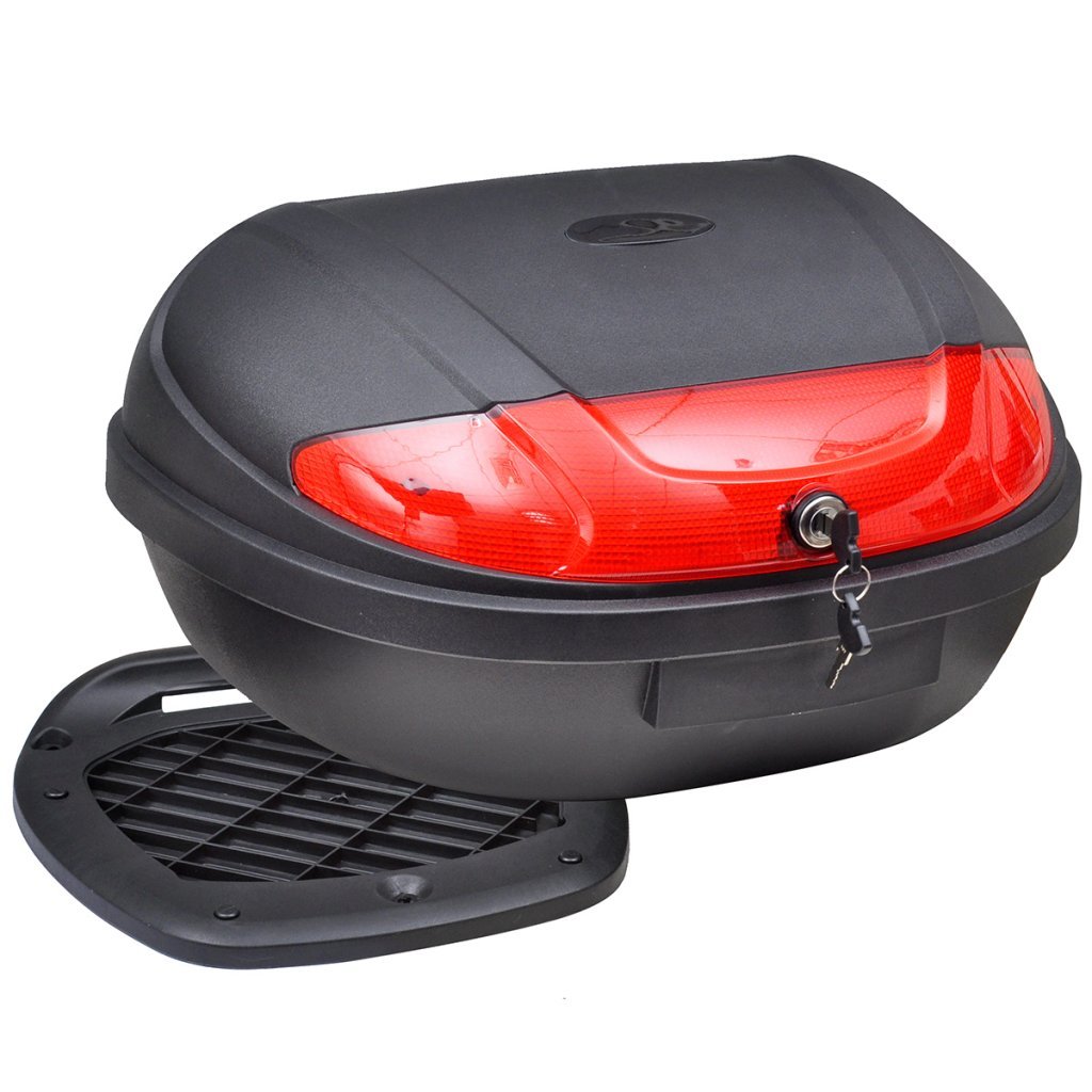 Festnight Top Case Accessoires et pièces Moto 72 l pour 2 Casques