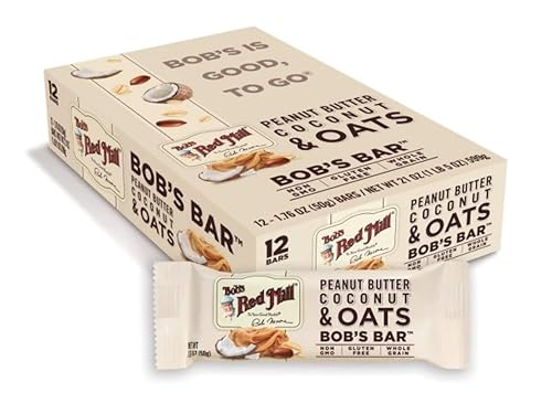 Vista 15 de Bob's Red Mill Barra de chocolate y avena con mantequilla de maní, 1.76 onzas (paquete de 1), sin gluten, sin OMG, grano entero