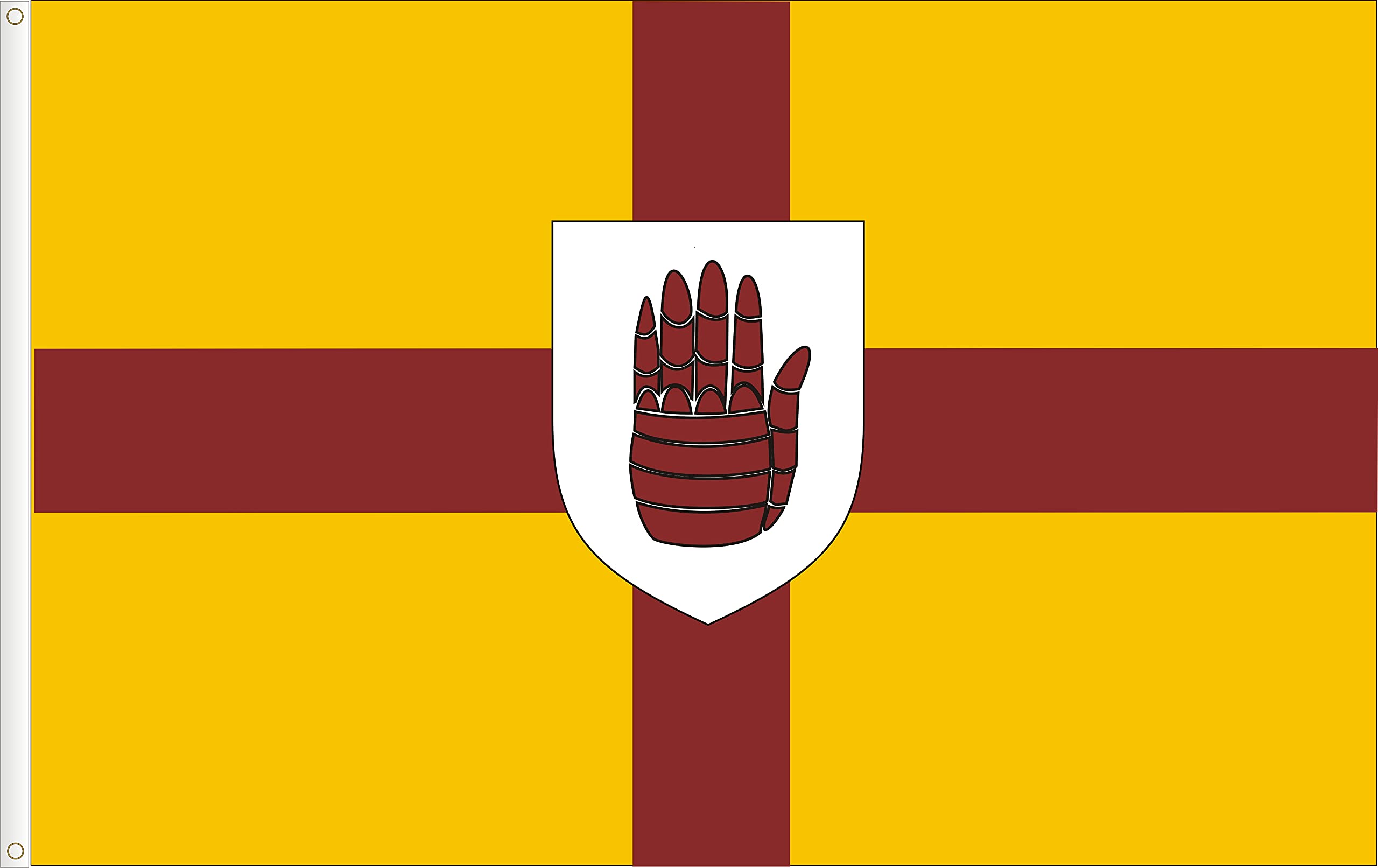 FLAG OF ULSTER. IRELAND. SATIN PREMIUM QUALITY. SIZE LARGE 3X5´, 150X90