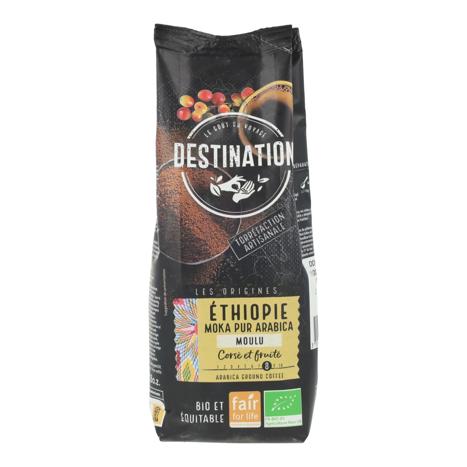 Ethiopian Moka 100% Arabica Organic Ground Coffee 250 g
