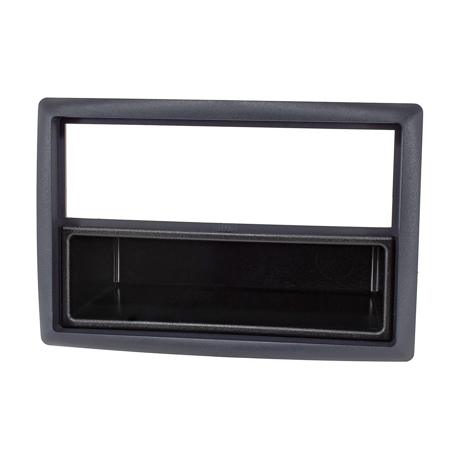 tomzz Audio 2445-025 Radioblende kompatibel mit Renault Megane II 2002-2009 schwarz