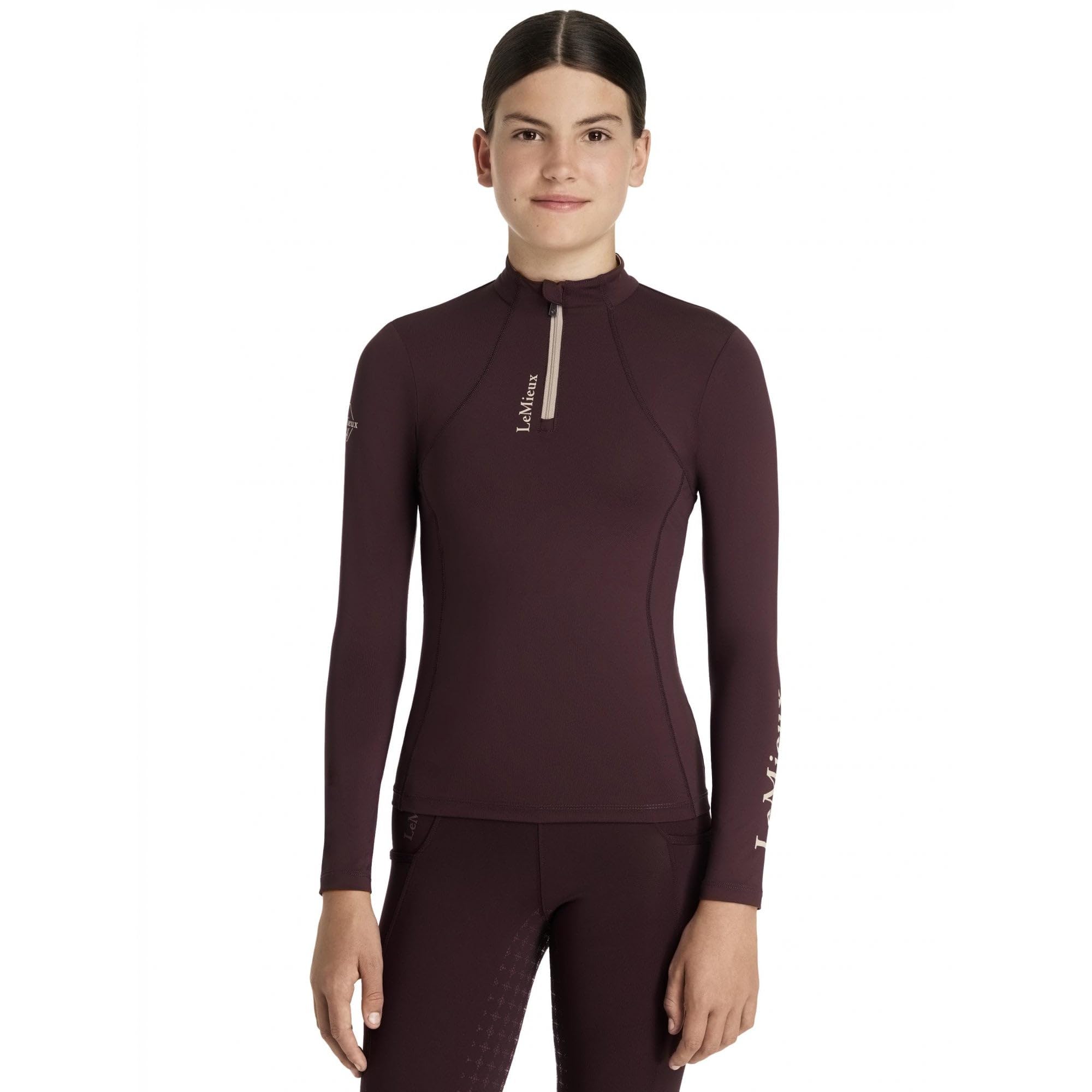 LeMieux Young Rider Classique Childrens Base Layer - Damson
