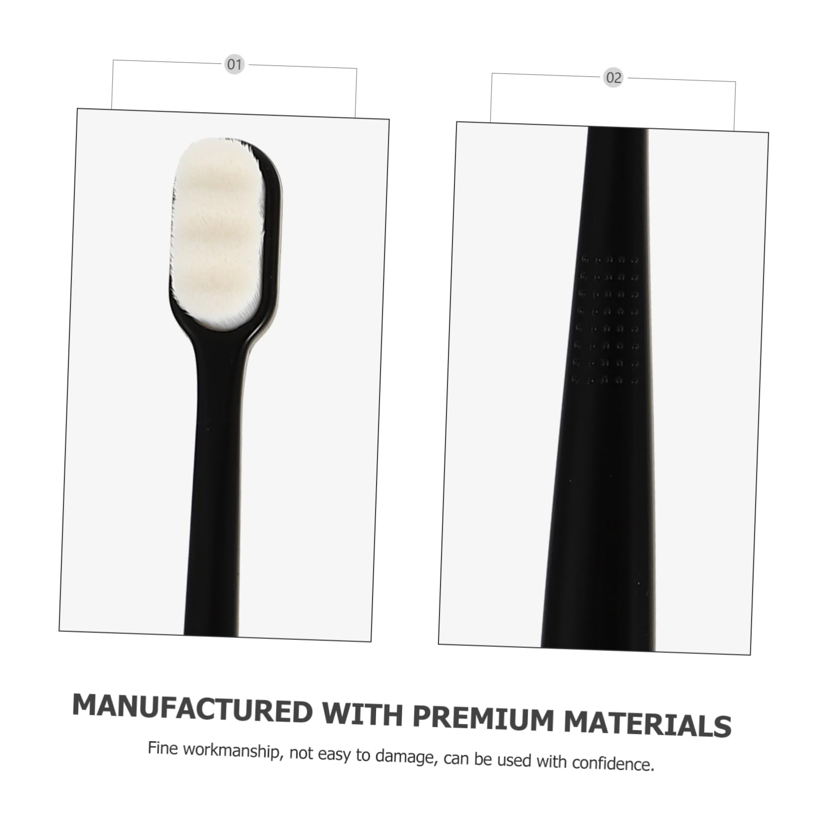 3 Set Spazzolino Morbido Spazzolino Da Denti A Setole Morbida Spazzolini Sfusi Dente Spazzolini Morbidi Per Adulti Spazzolino Da Denti in Silicone Pulizia Dei Denti Pbt 6 Pezzi*3