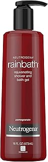 Neutrogena Rainbath Rejuvenating and Cleansing Shower and Bath Gel, Moisturizing Body Wash and Shaving Gel with Clean Rinsing Lather, Pomegranate Scent, 16 fl. oz