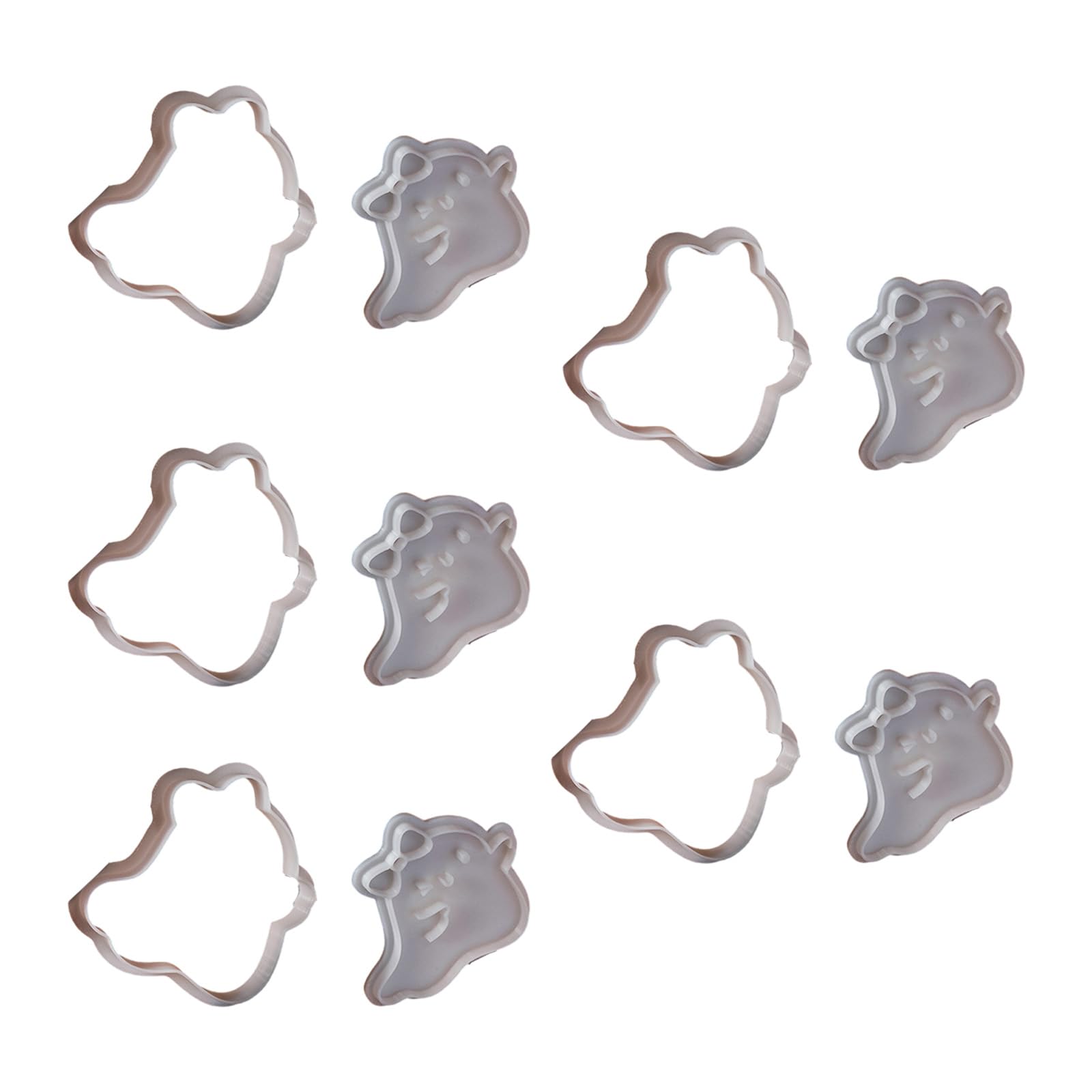 Tsophreniq 5Pieces Small Cookie Molds Halloween Biscuit Cutter Devil Theme Cookie Molds Baking Tool Suitable for Familys Gatherings Halloween