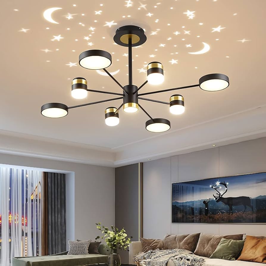 シーリングライト・天井照明 Modern Led Living Room Ceiling Lights 60 LED Ceiling Light : Amazon.ca: Tools & Home Improvement