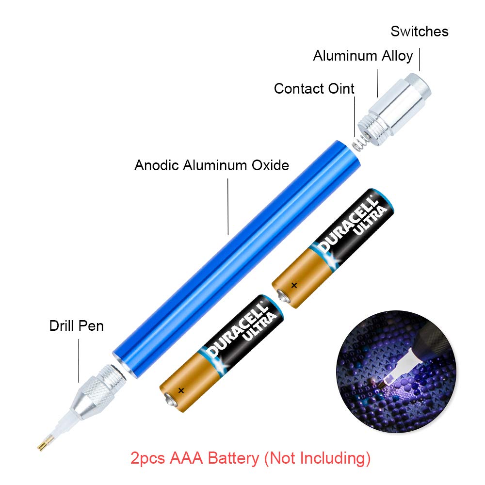 Penna Multifunzione Per Diamond Painting E Nail Art – Applicatore Ricaricabile Con Cera, Punta Di Precisione, Impugnatura Ergonomica