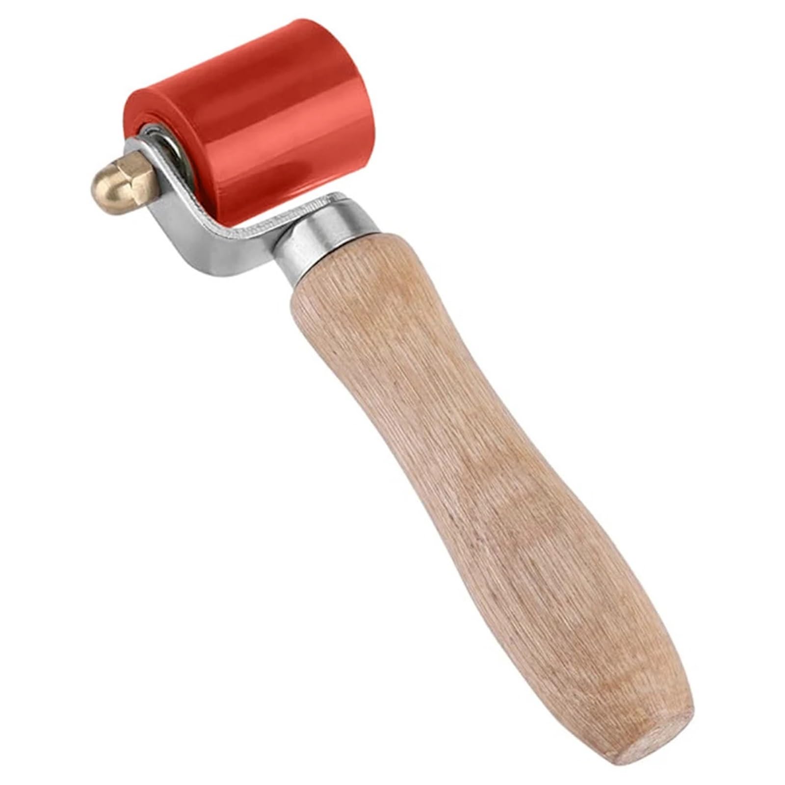 40mm Silicone Seam Hand Pressure Roller Silica Gel Quilting High Temperature for Roofing PVC Welding for Single Ply Roofing Tape(Red)