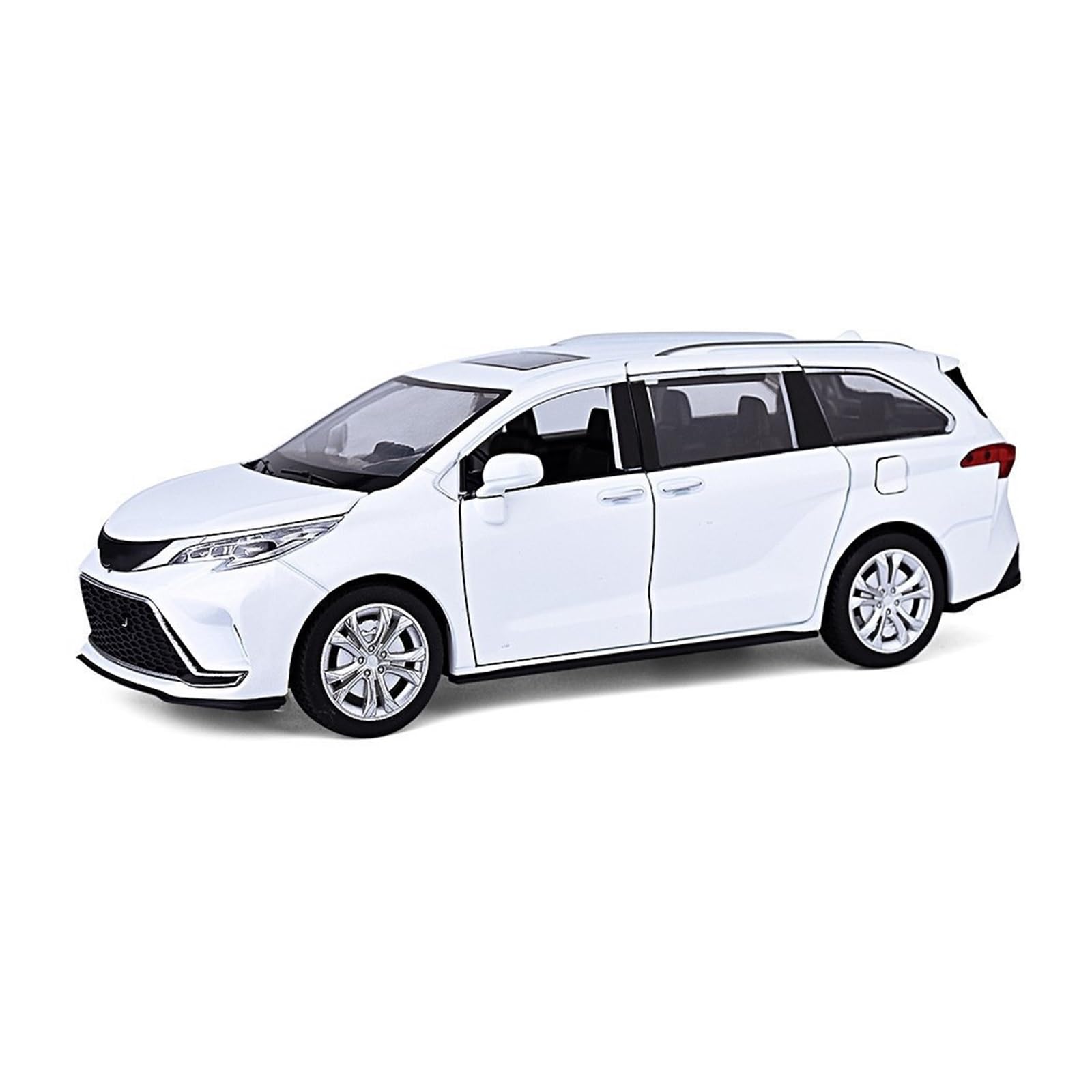 BANKOTO Diecast Car 1:24 For Toyota For Sienna MPV Alloy Car Model Diecast Collect Hobby Decoration Collectible(White)