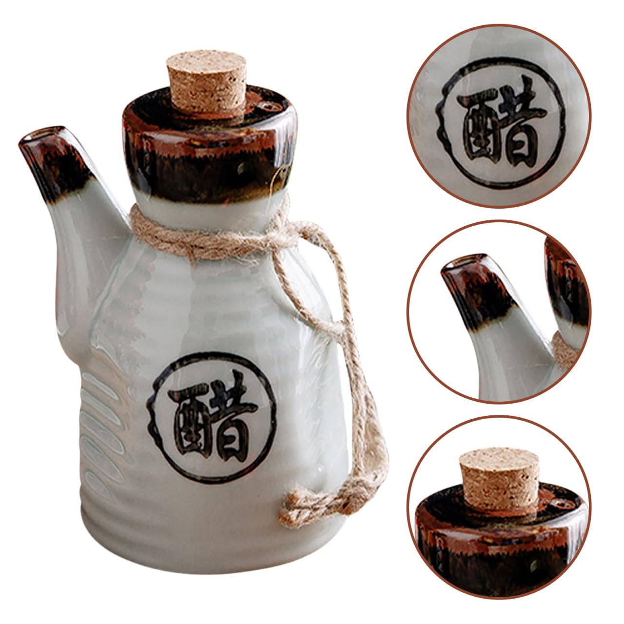 Amazon.com: HANABASS Ceramic Condiment Bottle Vinegar Dispenser