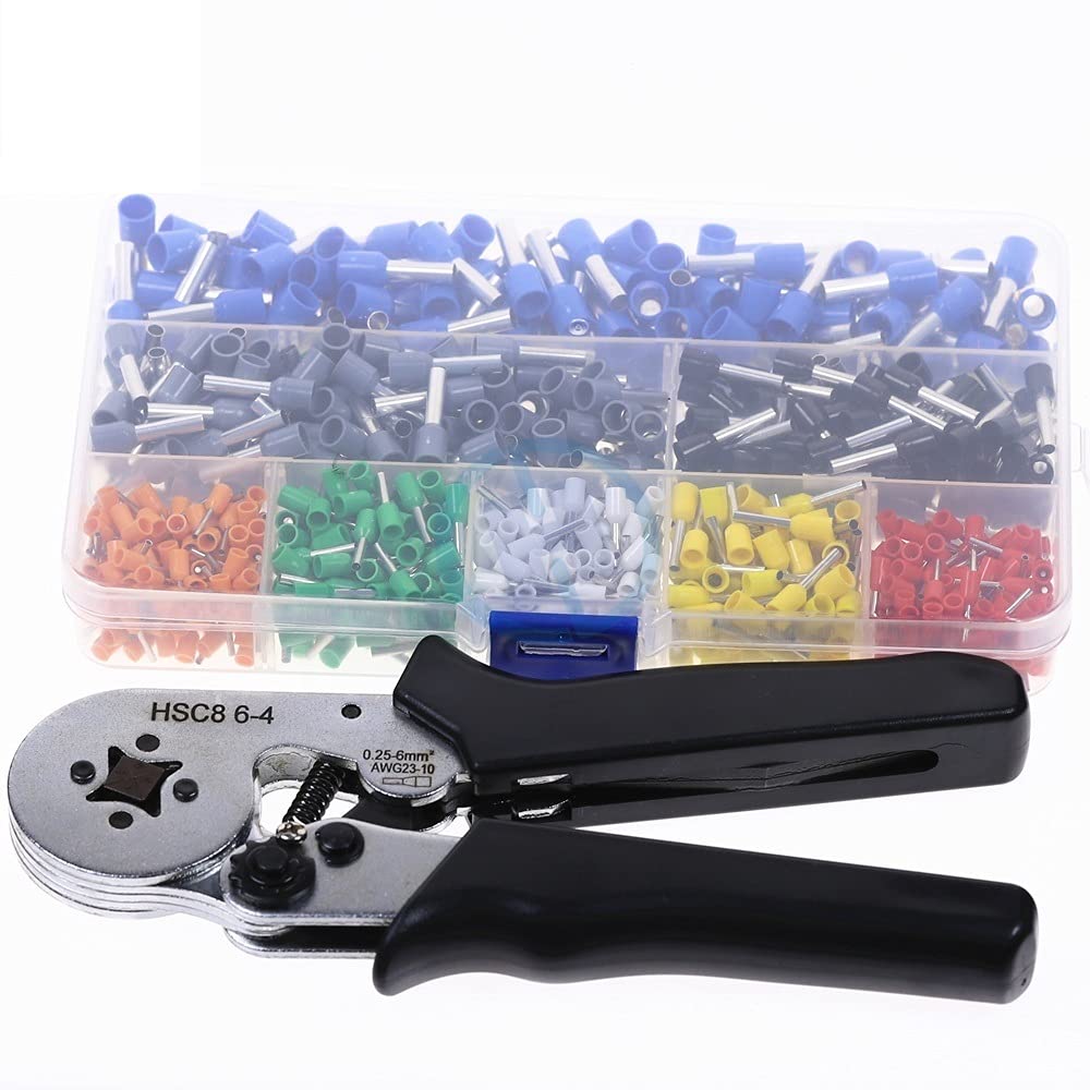 złącza przewodów, Tuleje złączy Wykonawcy Szczypce do zaciskania tulejek(6 6b 800pcs kit)