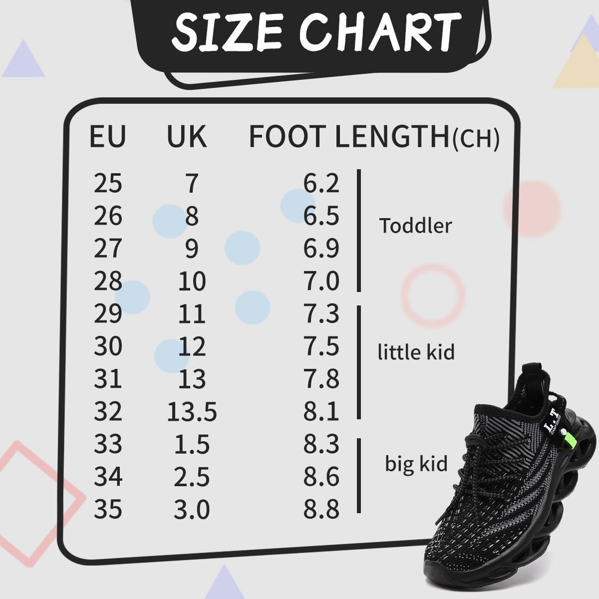 Kids Shoes for Boys Girls Running Tennis Sneakers Athletic Walking Gym Sports Lightweight Breathable for Toddler/Little Kid/Big Kid - Image 3