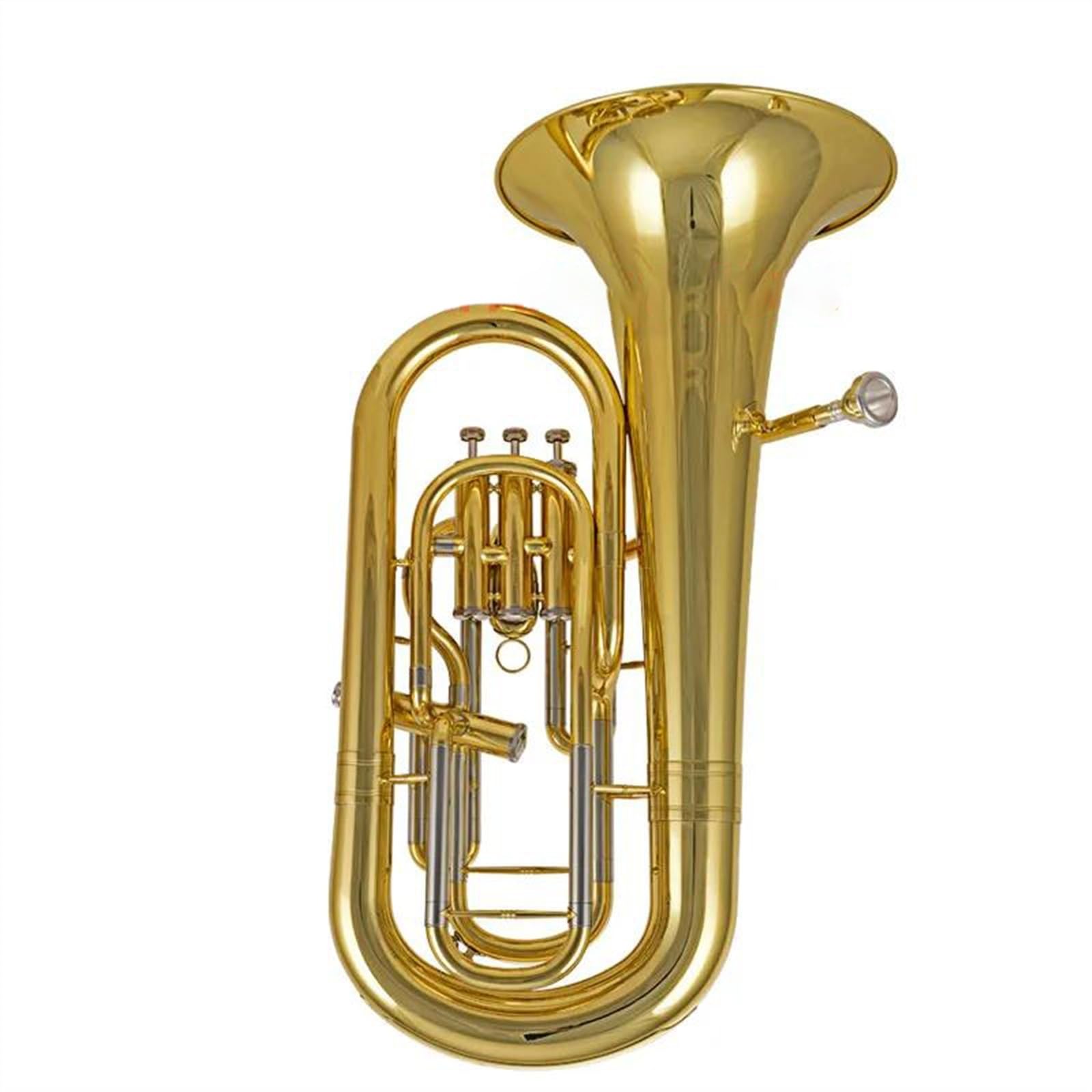 Bb Tone Fosfor I Miedź Złoty Lakier 3+1 Zawór Tłokowy Euphonium Z Walizką Do Przechowywania Zestaw Eufonium