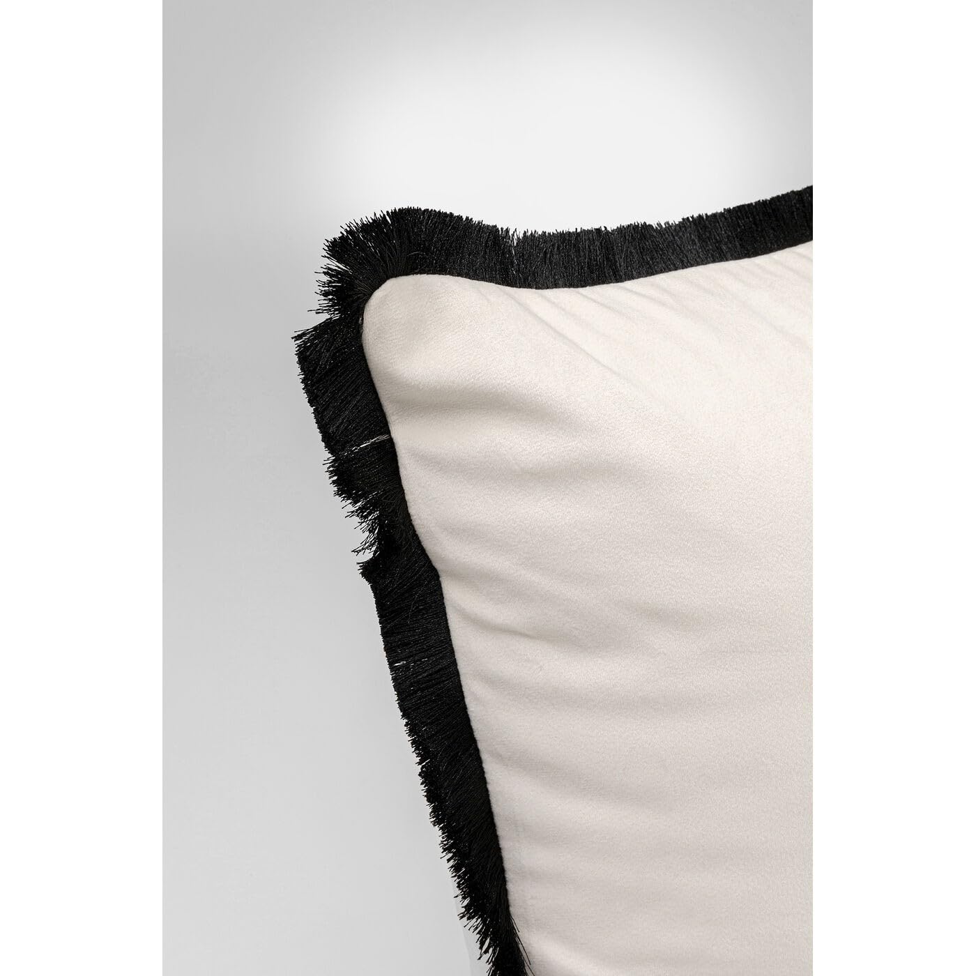 KARE Design Kissen Bee, 45x45cm, Weiß, Modern, Zierkissen, Dekokissen, Tiermotiv, mit Reißverschluss, Schlafzimmer, Wohnzimmer, für Sofas/Couches