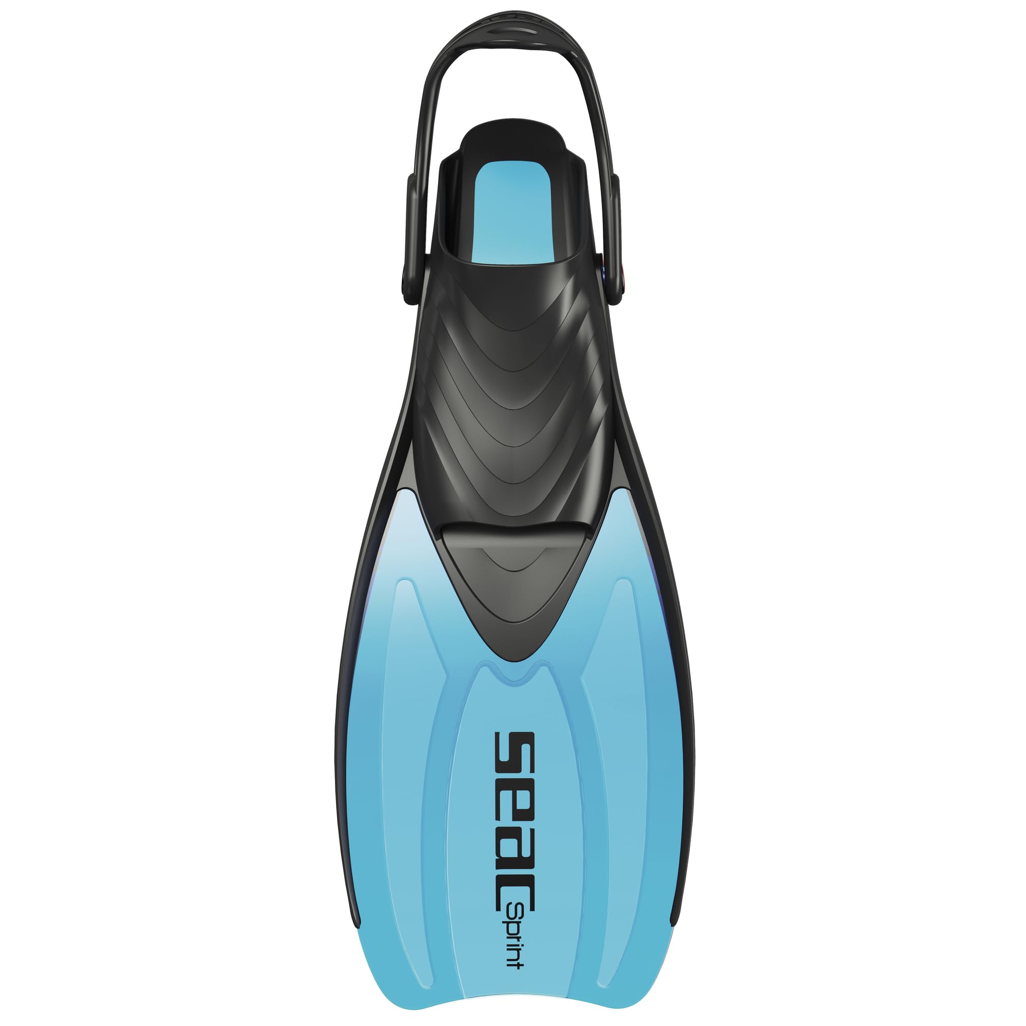 SEAC Set Sprint Dry, Ensemble de Snorkeling pour Adultes et Enfants avec Palmes à Sangles réglables, Masque de plongée et Tuba avec Dry Top