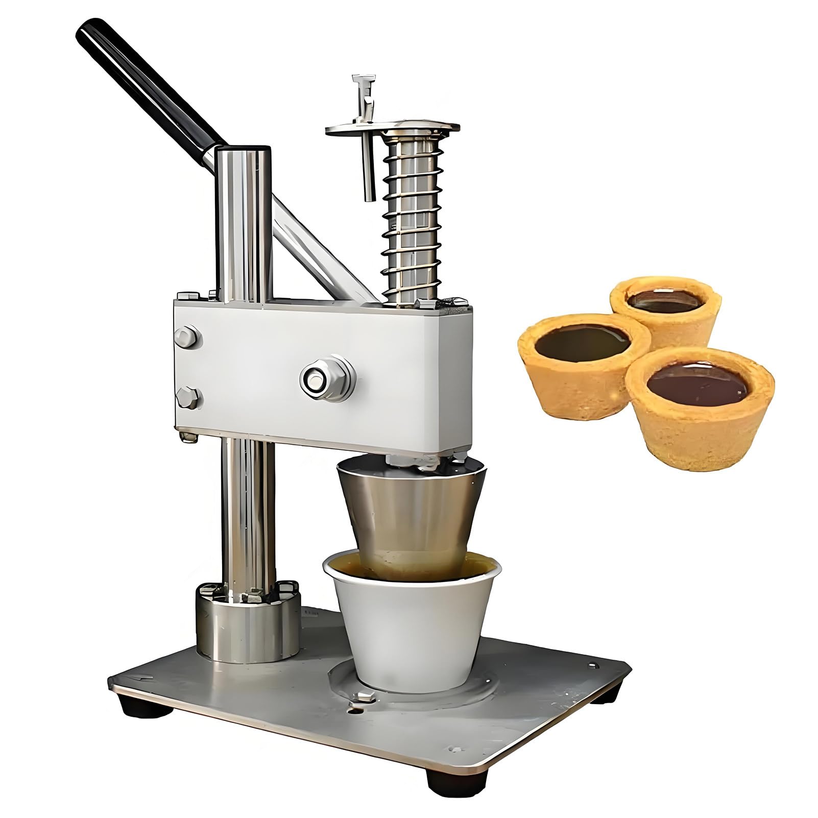 Epygnom Multicolor Manual Egg Tart Pressing Machine, Custard Tart Shell Molding Forming Machine, Muffin Cupcake Tins Moulds Tool For Home, Restaurant, Cake Shop H41