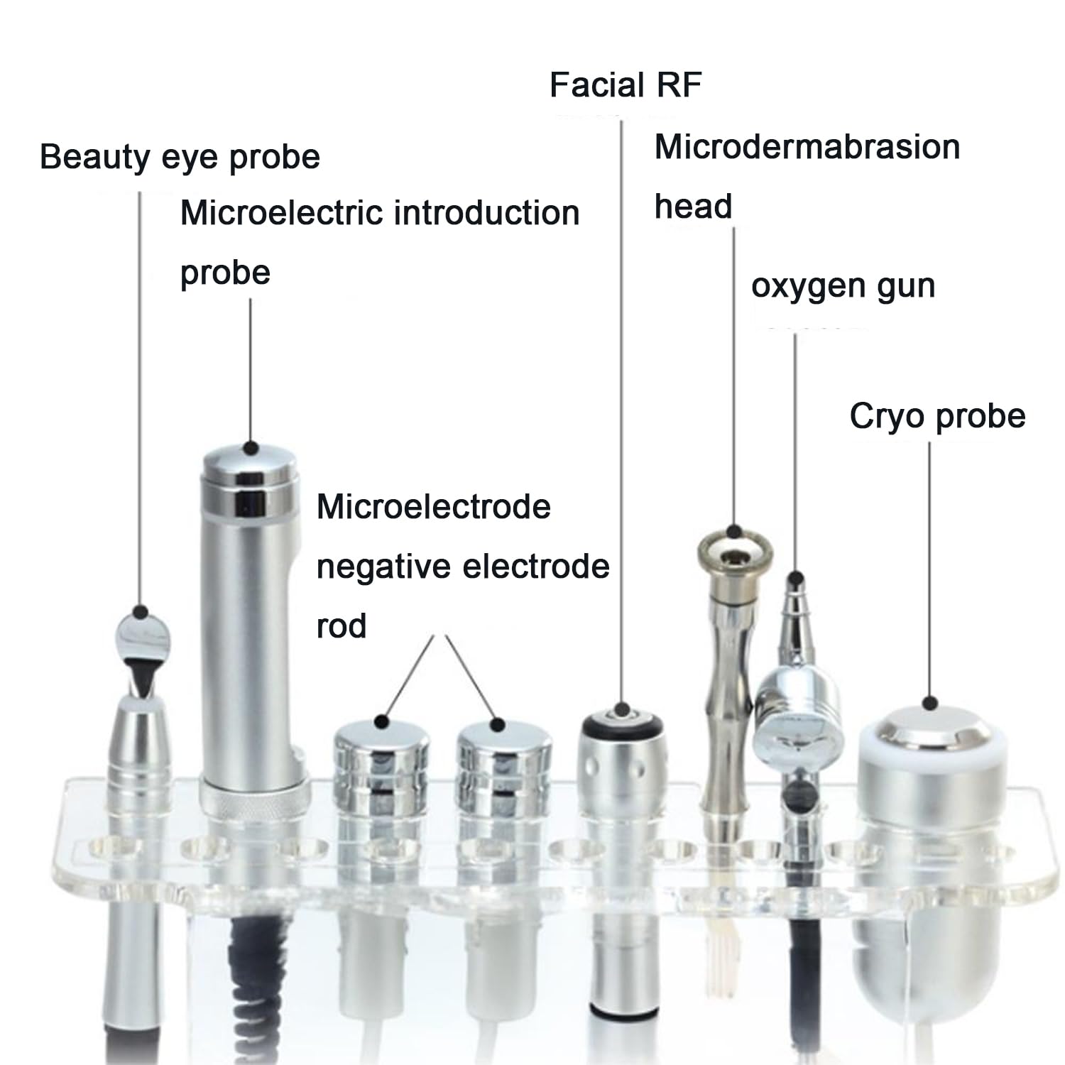 Machine de microdermabrasion diamant 65 W, appareil de beauté par radiofréquence, fréquence d'alimentation 3 MHz, fréquence RF 5 MHz, pompe à vide 100 PA, pour exfoliant, régénérateur de peau