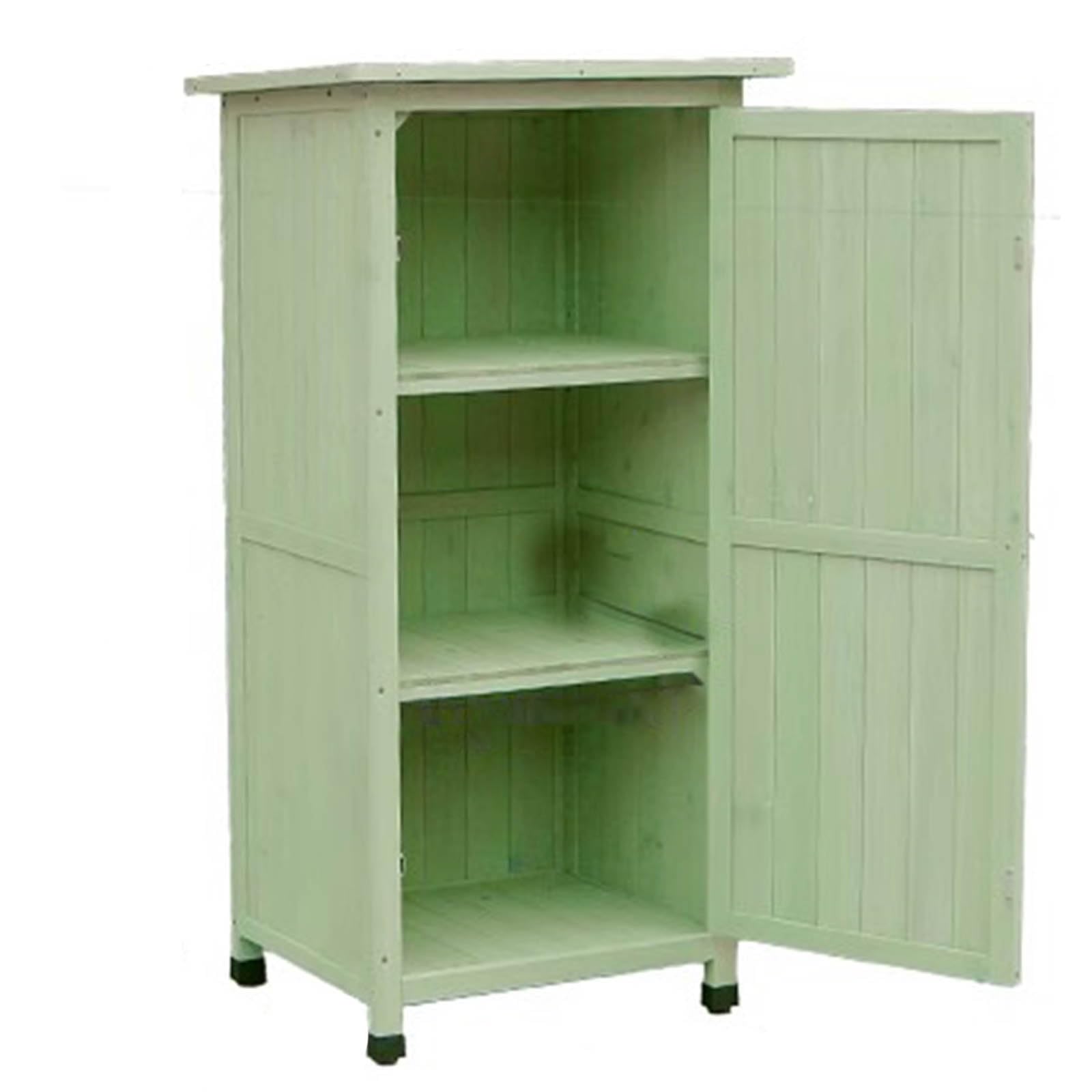 Mobiletto da Giardino - Cassetta degli Attrezzi Impermeabile per Cortile e Balcone, Resistente Contenitore per Oggetti Vari e Organizer (Verde 51 x 44 x 118 cm)
