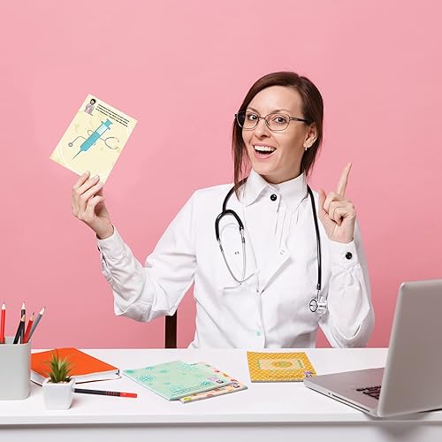 Miniatura 6 de Chinco 8 blocs de notas divertidos, blocs de notas divertidos para enfermeras, bloc de notas con temas médicos, blocs de notas sarcásticos,