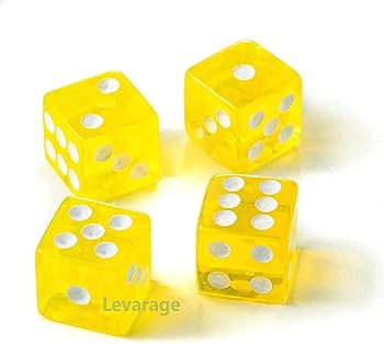 イエローサイコロ Amazon | Levarage 0027 サイコロ カラフル クリアタイプ