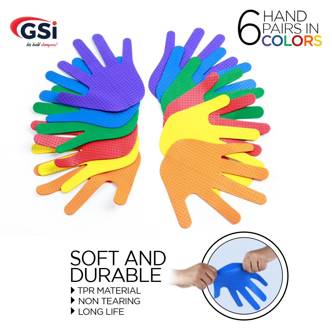 GSI Lot de 6 marqueurs à main