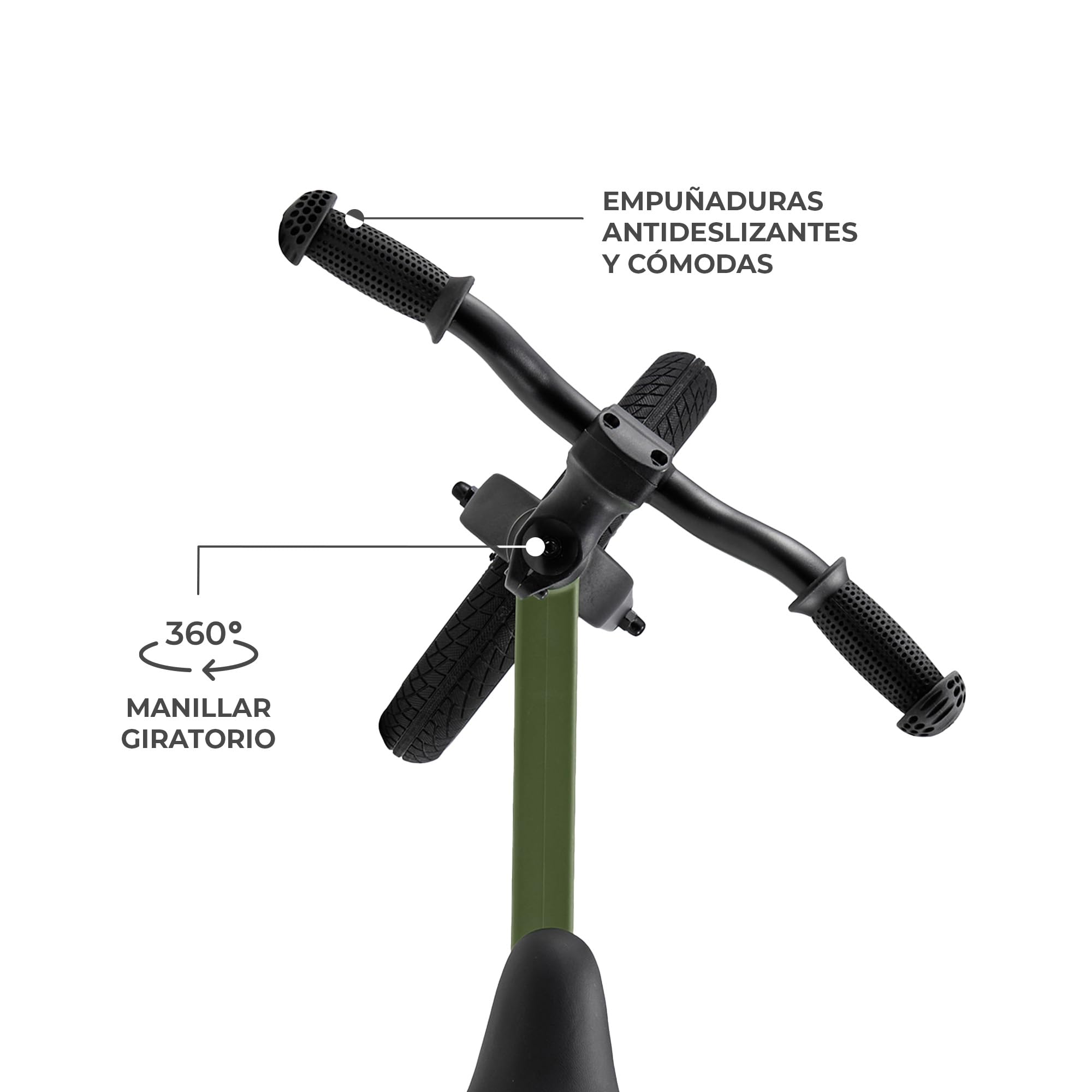 Kinderkraft ETER Bicicleta sin Pedales, Bicicleta Infantil, Bici Bebe, Regulable, Sillín Blando, A Partir de 2 años, hasta 35 kg