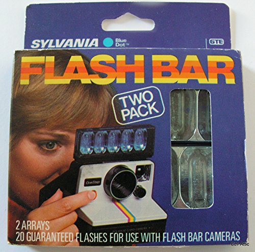 Sylvania Bleu Dot Flash Barre Lot de 2 accessoire flash vintage pour appareil argentique