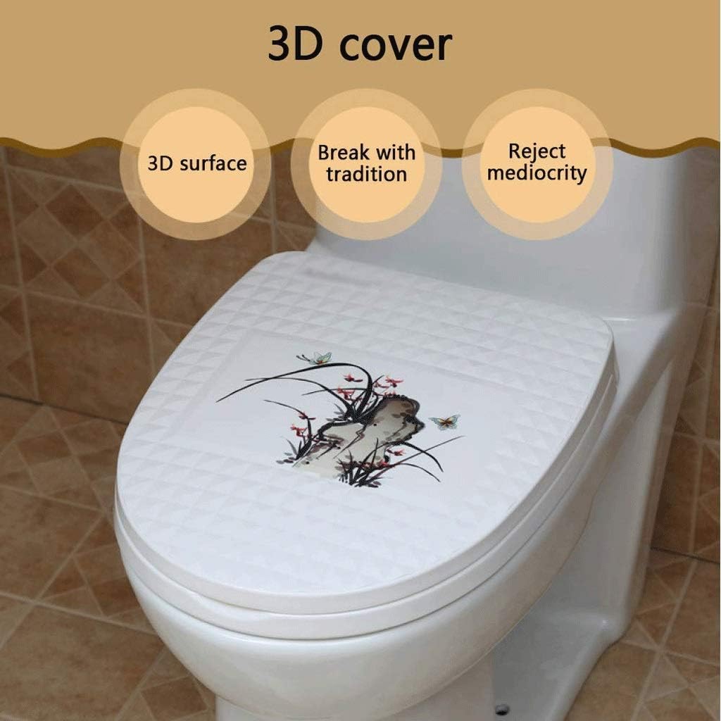 3D Printed Toilet Cover Universal Thicken Seat Plate Descending U-shaped V