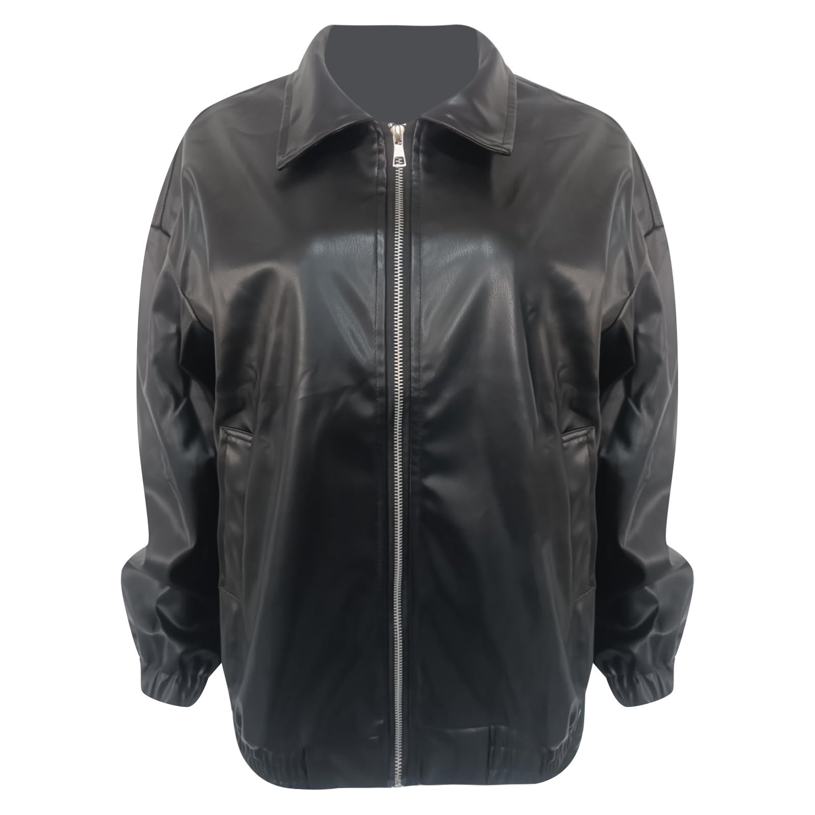 Veste Cuir Femme Perfecto Blouson Trendy Extensible Outdoor Camionneur Recadrée Racer Souple Motocross