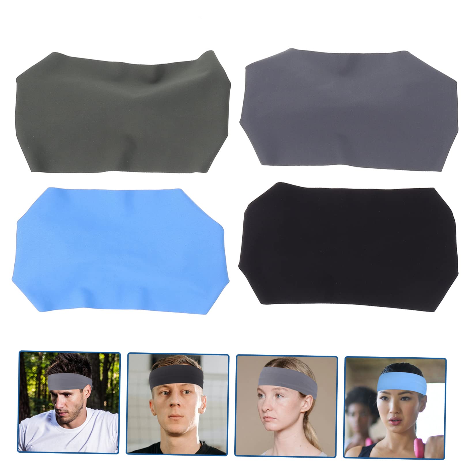 CALLARON Bandeau De Sport Bandeau De Course pour Hommes Bandeaux De Course Bandeau Basket Bandeau Running Bandeau Absorbant La Sueur Bandeau Unisexe Polyester