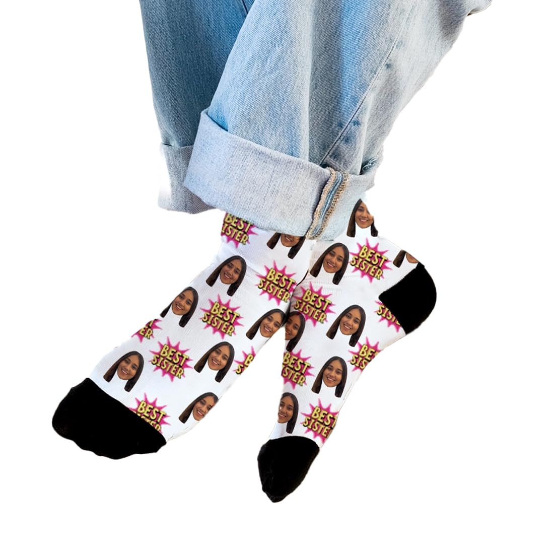 Personalized Socks for Sister | Personalized Custom Face Sister Socks | Personalized Gift Socks | Sister Rakhi Gift for Raksha Bandhan-image-39