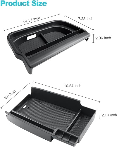 Miniatura 5 de CDEFG 2 unidades para Ford Bronco Sport 2025 2026 Organizador de consola central para tablero 2025 2026 Ford Bronco Sport 13.2 pulgadas pantalla