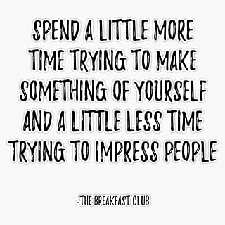 Breakfast Club - Time Sticker Vinyl Decal Wall Laptop Window Car Bumper Sticker 5"