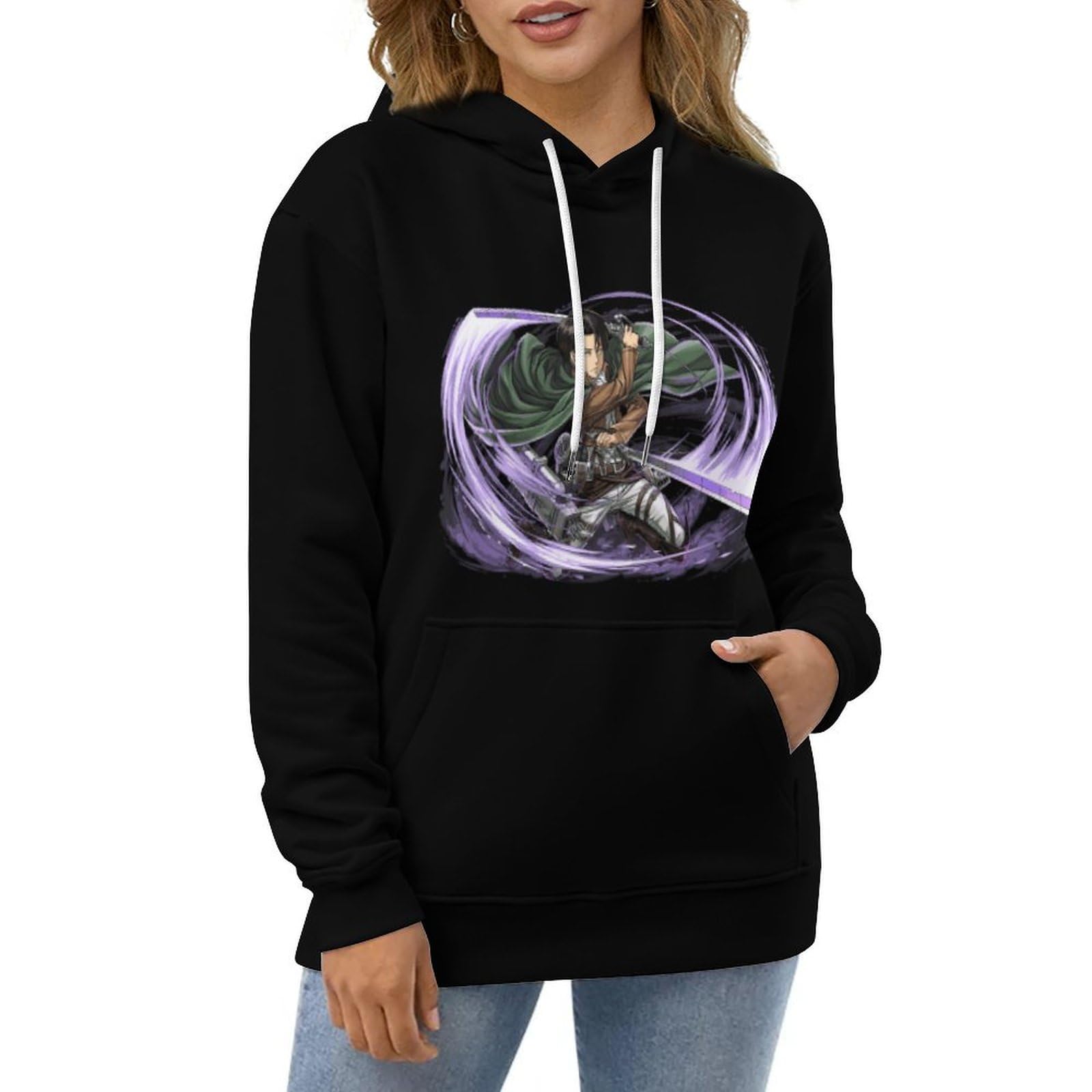 Amazon.co.jp: パーカー 進撃の巨人 リヴァイ フード付き トップス