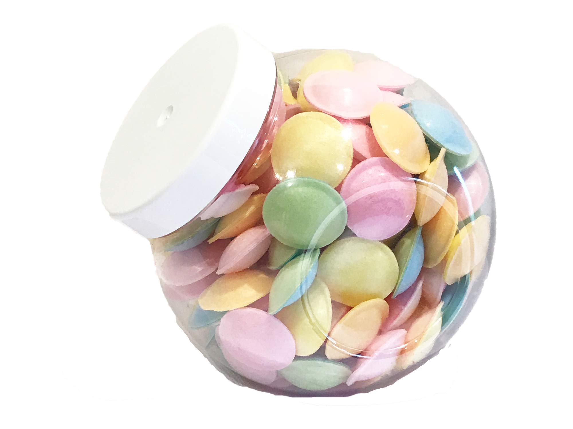3200ml Spherical Food Grade Plastic Sweet Jars with 110mm white lid - 1-9 Wedding, Party (1 Jar)