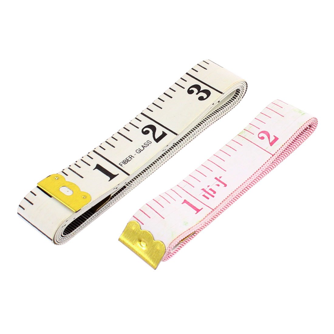 Aexit 2Pcs Metal Cutting & Measuring Devices Dual Ends Clothing Rulers for Dressmaker Tailor Rulers & Tape Measures Measuring Tool