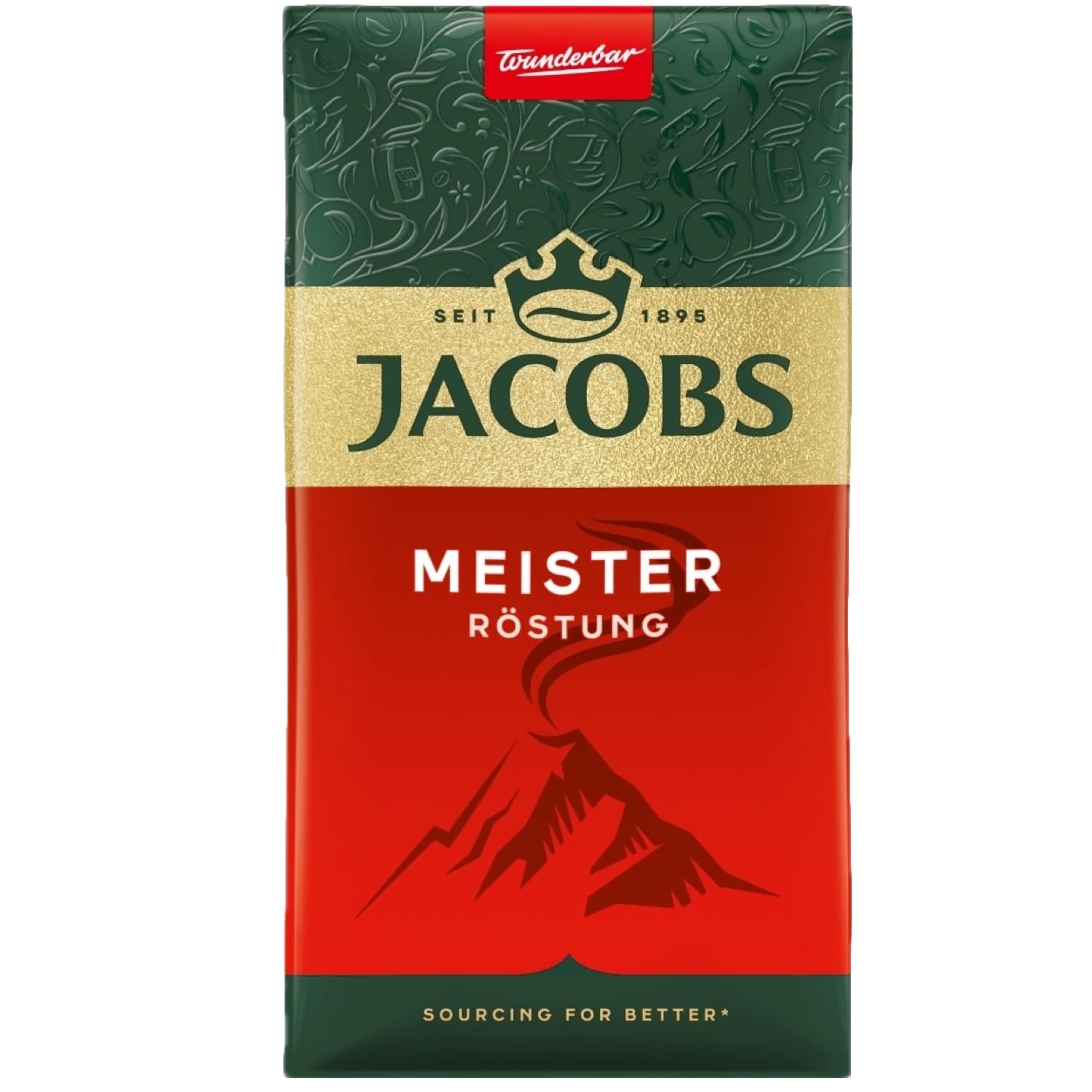 JACOBS Filterkaffee Meisterröstung 8 x 500g Pulver-Kaffee gemahlen Röstkaffee