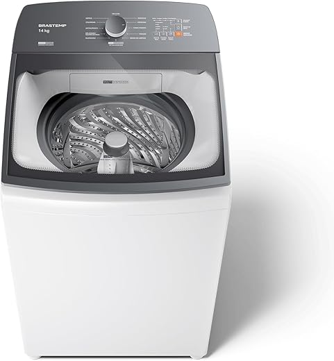 Máquina de Lavar Branca 14kg Brastemp com Smart Sensor e...